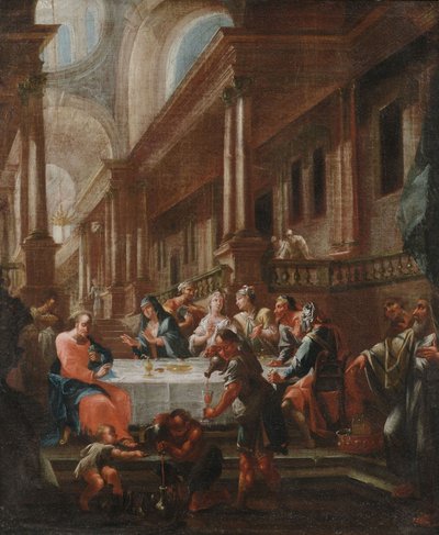 The Wedding at Cana by circle of Chrysostomus Winck
